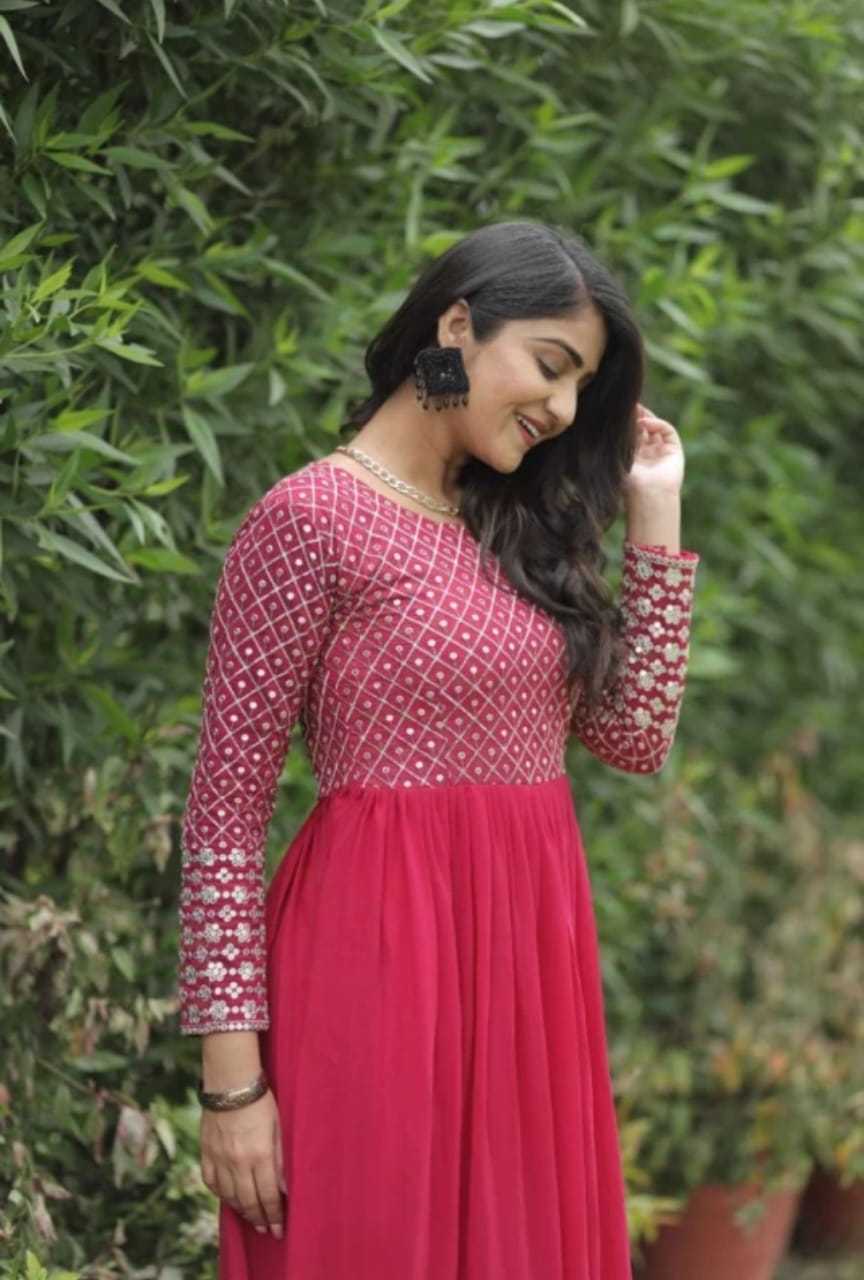 Embroidered Georgette Anarkali Gown – Elegant Party Wear - Image 2