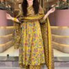 Girls Floral Printed Kurta Set with Dupatta – Festive Ethnic Wear
